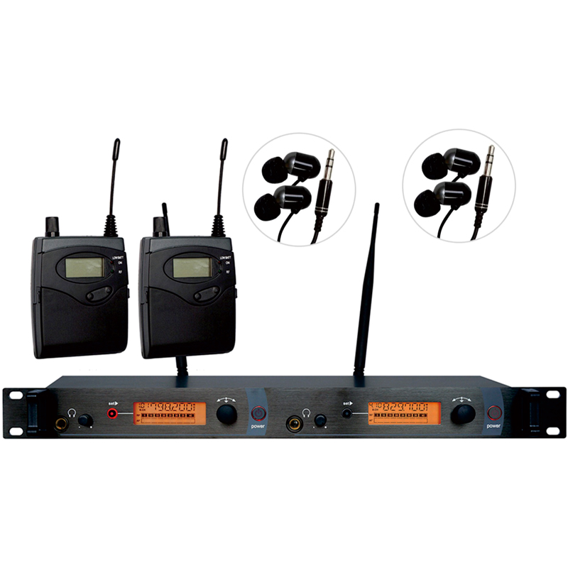 UHF舞臺入耳式監(jiān)聽返聽系統(tǒng)（雙通道）